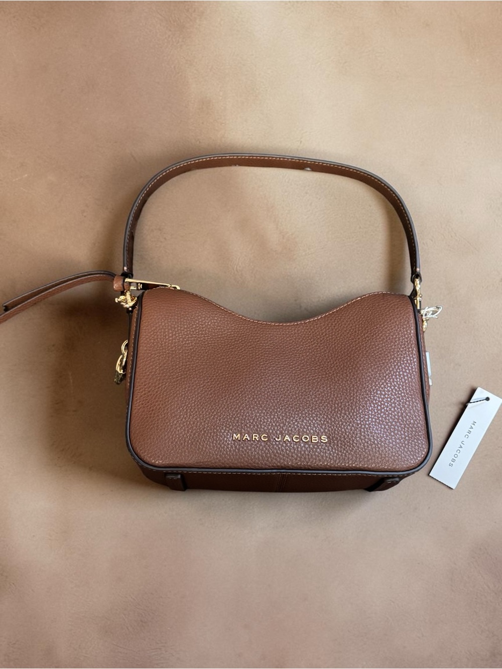 Marc Jacobs Drifter Small Convertible Shoulder Bag in Cognac NWT - Picture 10 of 10